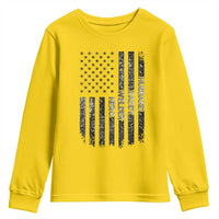 Husband Daddy Welder Hero Youth Sweatshirt Patriotic Welding American Flag Graphic