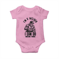 Funny Bigfoot Welder Baby Onesie I Can Do Amazing Things