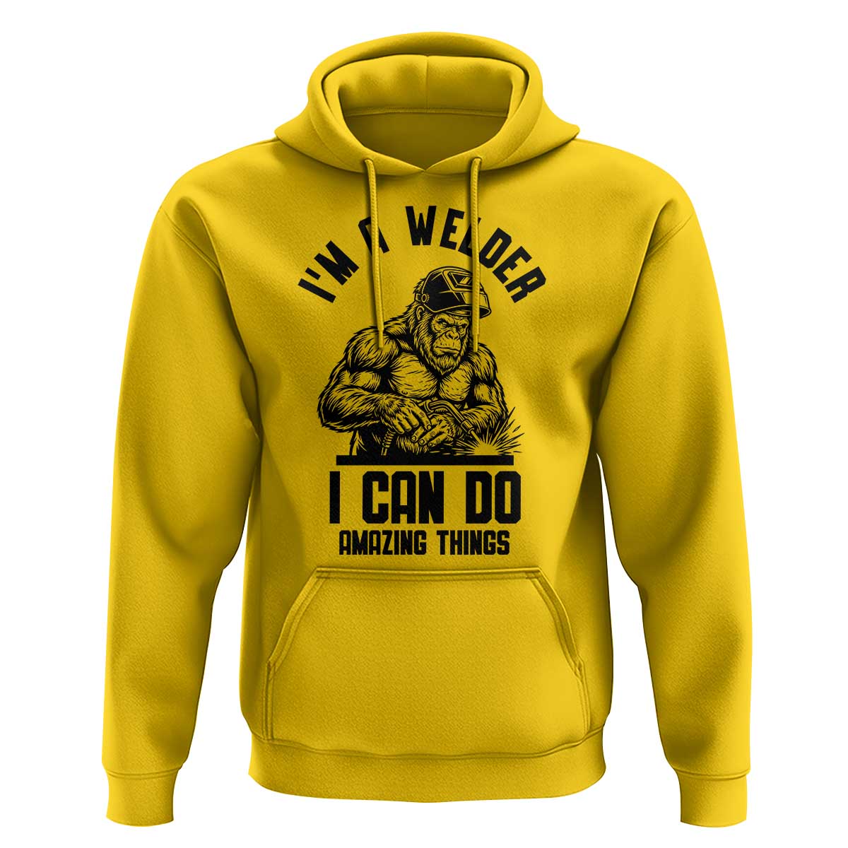Funny Bigfoot Welder Hoodie I Can Do Amazing Things