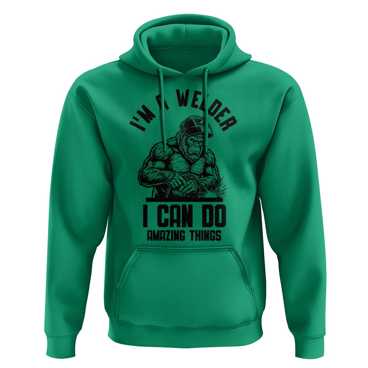 Funny Bigfoot Welder Hoodie I Can Do Amazing Things