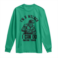 Funny Bigfoot Welder Long Sleeve Shirt I Can Do Amazing Things