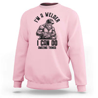 Funny Bigfoot Welder Sweatshirt I Can Do Amazing Things
