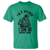 Funny Bigfoot Welder T Shirt I Can Do Amazing Things