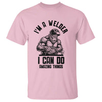 Funny Bigfoot Welder T Shirt I Can Do Amazing Things