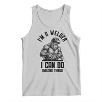 Funny Bigfoot Welder Tank Top I Can Do Amazing Things