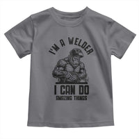 Funny Bigfoot Welder Toddler T Shirt I Can Do Amazing Things