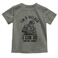 Funny Bigfoot Welder Toddler T Shirt I Can Do Amazing Things