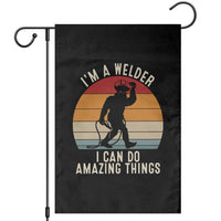 Funny Bigfoot Welding Gift Garden Flag I Can Do Amazing Things With A Welder