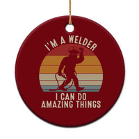 Funny Bigfoot Welding Gift Ceramic Ornament I Can Do Amazing Things With A Welder