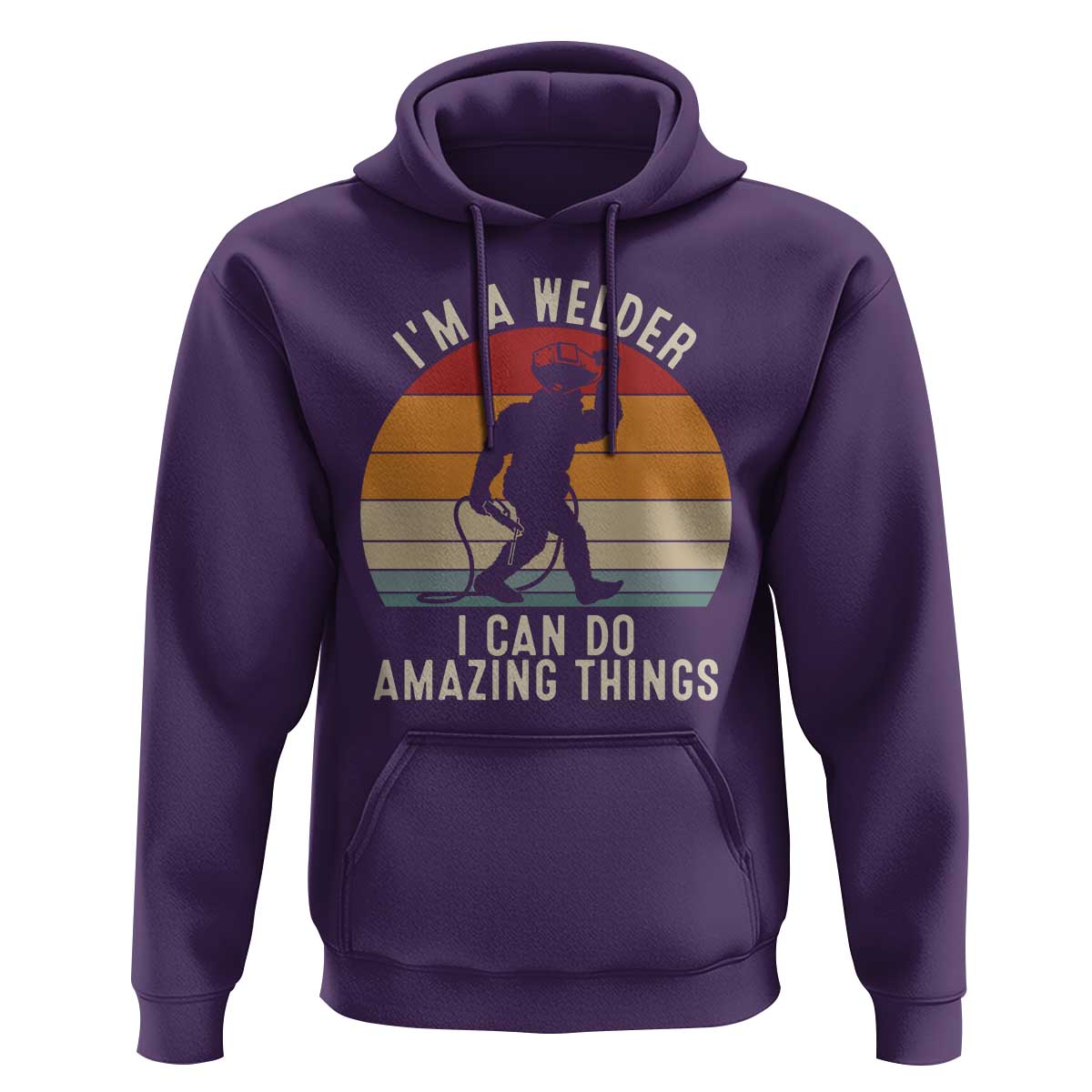 Funny Bigfoot Welding Gift Hoodie I Can Do Amazing Things With A Welder
