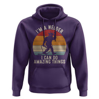 Funny Bigfoot Welding Gift Hoodie I Can Do Amazing Things With A Welder