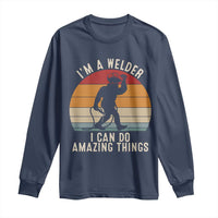 Funny Bigfoot Welding Gift Long Sleeve Shirt I Can Do Amazing Things With A Welder