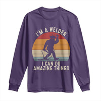 Funny Bigfoot Welding Gift Long Sleeve Shirt I Can Do Amazing Things With A Welder