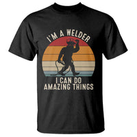 Funny Bigfoot Welding Gift T Shirt I Can Do Amazing Things With A Welder