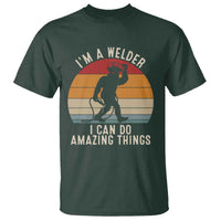 Funny Bigfoot Welding Gift T Shirt I Can Do Amazing Things With A Welder