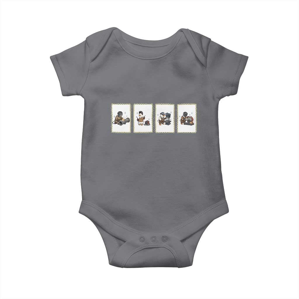 Silly Goose Pipeline Worker Baby Onesie Funny Welding Graphic Gift