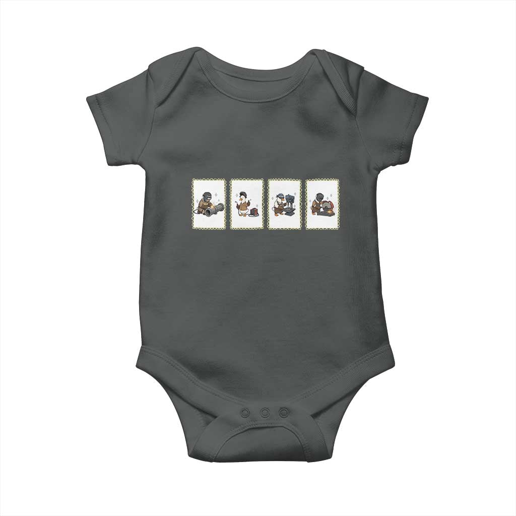 Silly Goose Pipeline Worker Baby Onesie Funny Welding Graphic Gift