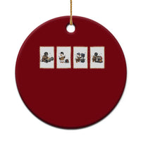 Silly Goose Pipeline Worker Ceramic Ornament Funny Welding Graphic Gift