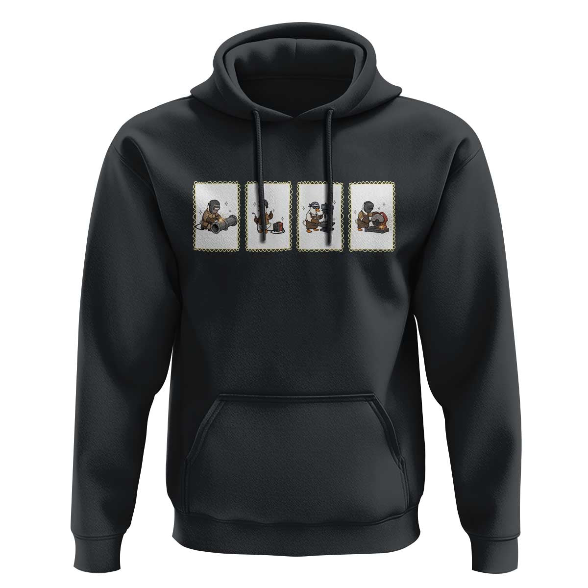 Silly Goose Pipeline Worker Hoodie Funny Welding Graphic Gift