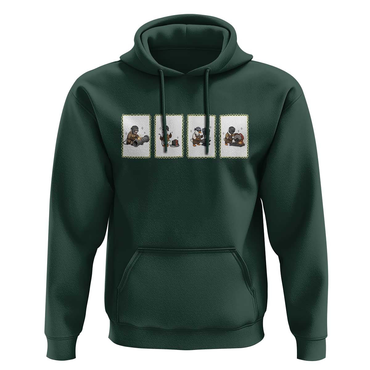 Silly Goose Pipeline Worker Hoodie Funny Welding Graphic Gift