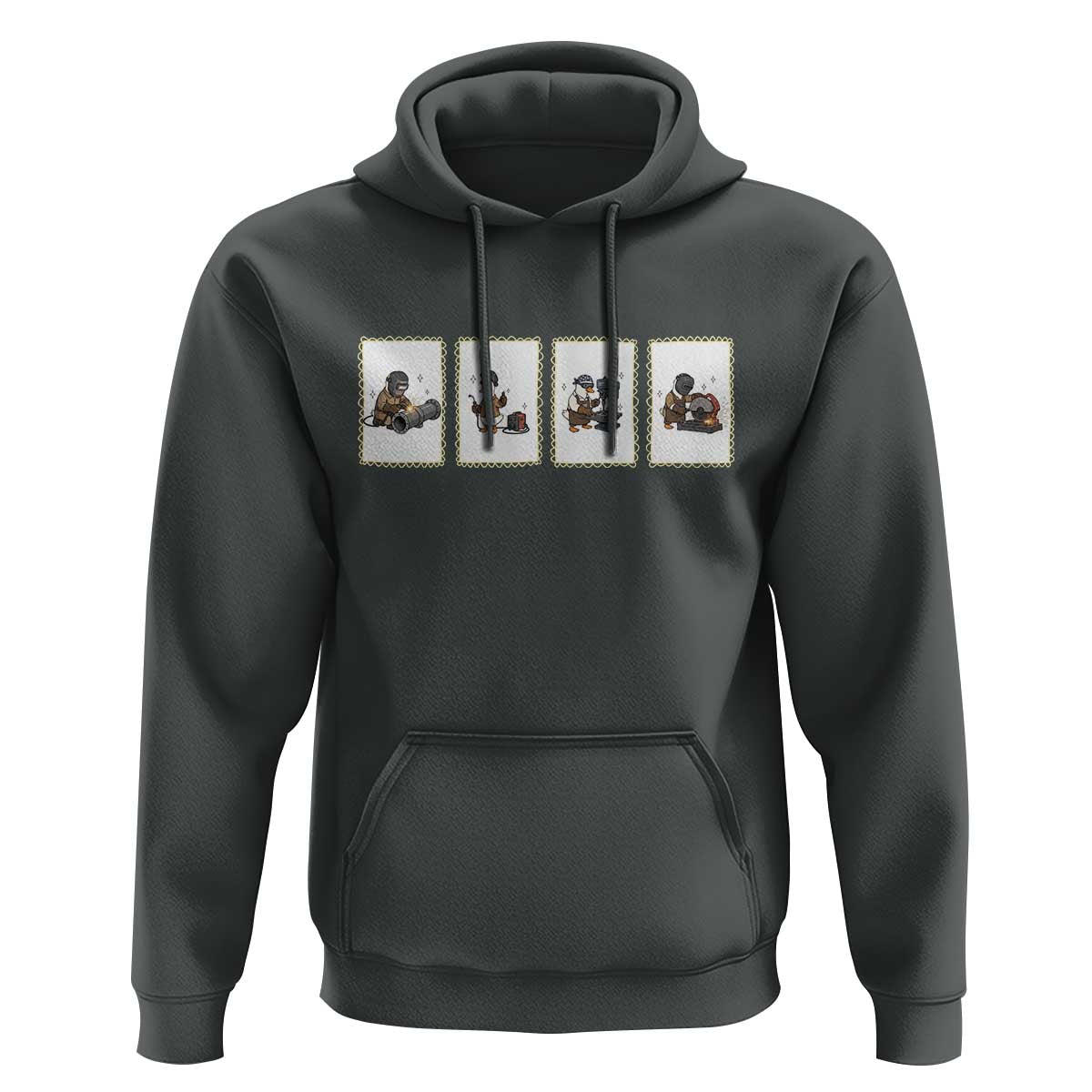Silly Goose Pipeline Worker Hoodie Funny Welding Graphic Gift