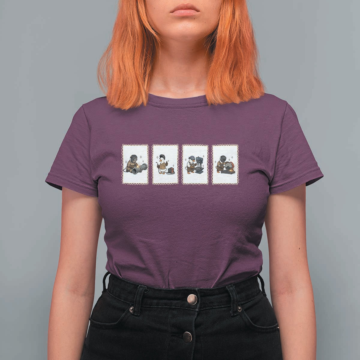 Silly Goose Pipeline Worker T Shirt For Women Funny Welding Graphic Gift