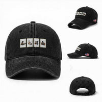 Silly Goose Pipeline Worker Washed Cotton Baseball Cap Funny Welding Graphic Gift