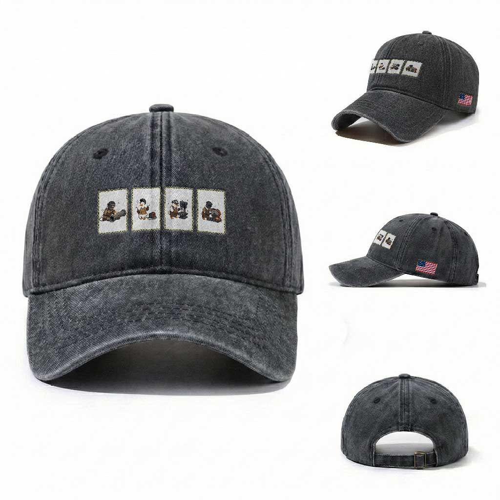 Silly Goose Pipeline Worker Washed Cotton Baseball Cap Funny Welding Graphic Gift
