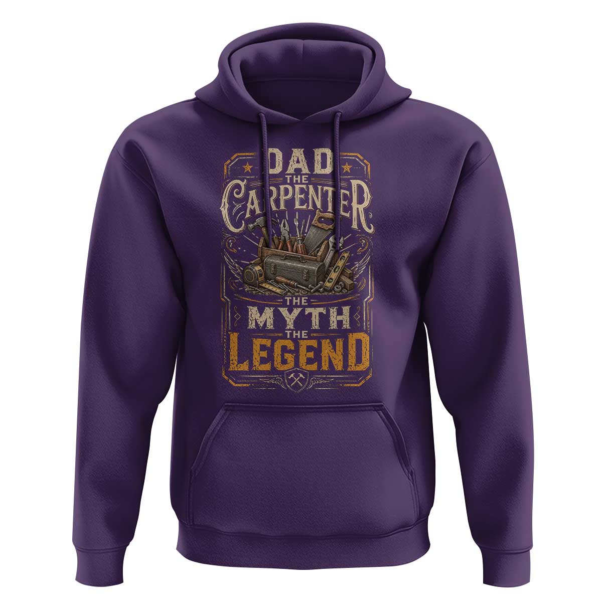 Dad The Carpenter The Myth The Legend Hoodie Funny Woodworker Carpenter Graphic