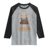 Dad The Carpenter The Myth The Legend Raglan Shirt Funny Woodworker Carpenter Graphic