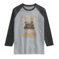 Dad The Carpenter The Myth The Legend Raglan Shirt Funny Woodworker Carpenter Graphic