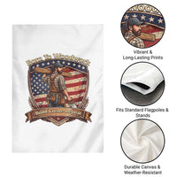 Proud American Woodworker Garden Flag Born To Woodwork Patriotic Gift