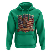 Proud American Woodworker Hoodie Born To Woodwork Patriotic Gift