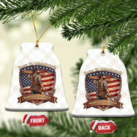 Proud American Woodworker Ceramic Ornament Born To Woodwork Patriotic Gift