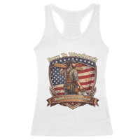 Proud American Woodworker Racerback Tank Top Born To Woodwork Patriotic Gift