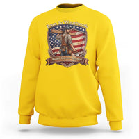 Proud American Woodworker Sweatshirt Born To Woodwork Patriotic Gift