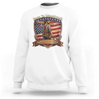 Proud American Woodworker Sweatshirt Born To Woodwork Patriotic Gift