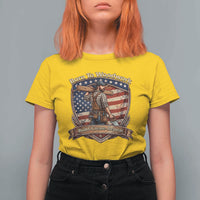 Proud American Woodworker T Shirt For Women Born To Woodwork Patriotic Gift