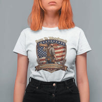 Proud American Woodworker T Shirt For Women Born To Woodwork Patriotic Gift