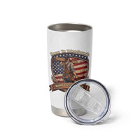 Proud American Woodworker Tumbler Cup Born To Woodwork Patriotic Gift