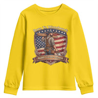 Proud American Woodworker Youth Sweatshirt Born To Woodwork Patriotic Gift