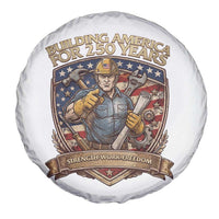 American Construction Worker Spare Tire Cover Building America For 250 Years