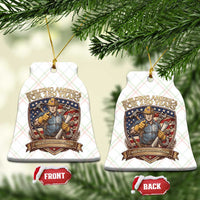 American Construction Worker Ceramic Ornament Building America For 250 Years