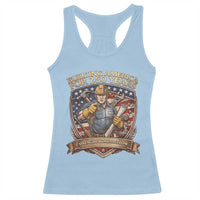 American Construction Worker Racerback Tank Top Building America For 250 Years