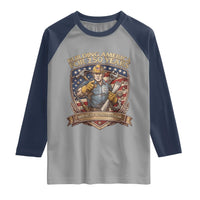 American Construction Worker Raglan Shirt Building America For 250 Years