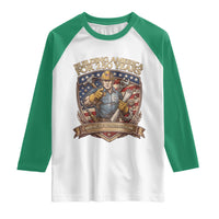 American Construction Worker Raglan Shirt Building America For 250 Years