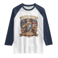 American Construction Worker Raglan Shirt Building America For 250 Years