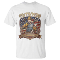 American Construction Worker T Shirt Building America For 250 Years