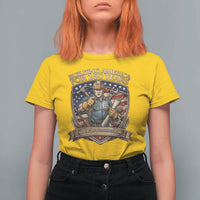 American Construction Worker T Shirt For Women Building America For 250 Years