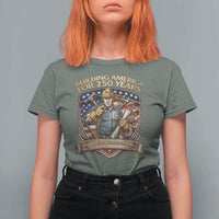 American Construction Worker T Shirt For Women Building America For 250 Years